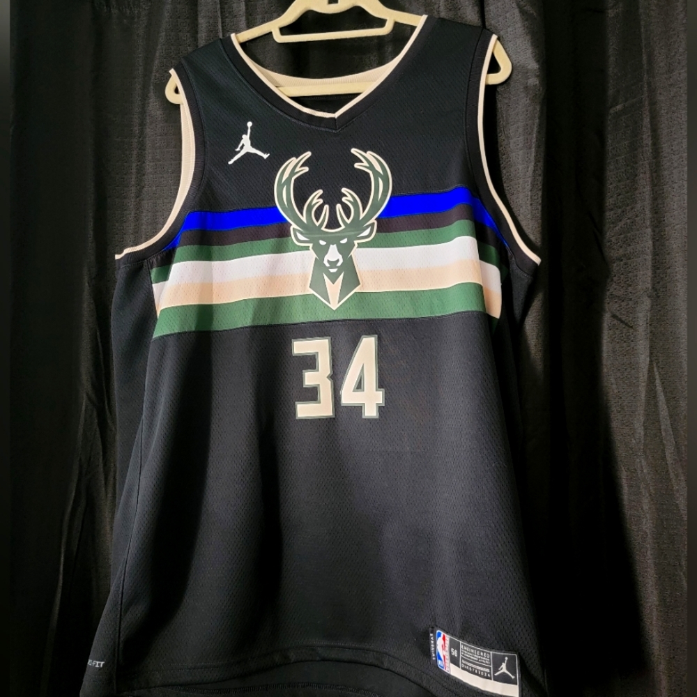 NEW XXL Jordan NBA Antetokounmpo Jersey Milwaukee